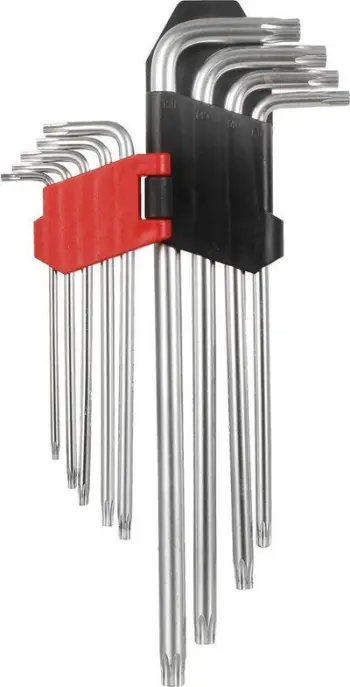 Set me çelësa gjashtëkëndorë Yato (YT-0512), T10-T50 TORX L, 9 copë