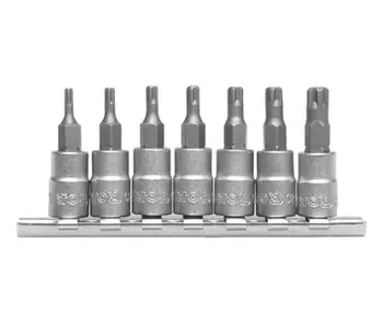 Set me maja torx Yato YT-0461, 1/4", T10-T40, 7 copë