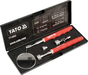 Set inspektimi Yato YT-0662 pasqyrë + dorezë, 4 copë