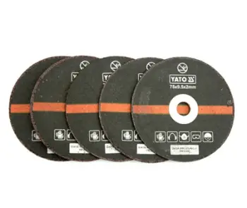 Set disqe metalike Yato për prerje, 75 x 2.0 x 9.5 mm, 5 copë, të zi
