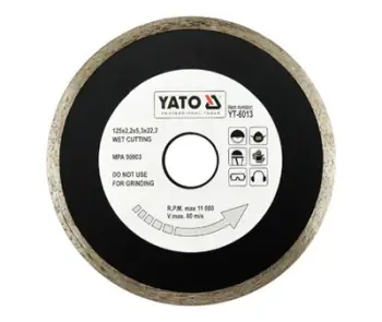 Disk prerës Yato YT-6013, 125 x 2.2 x 22.2mm
