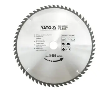 Sharrë rrethore për dru Yato YT-6077, 300x30mm