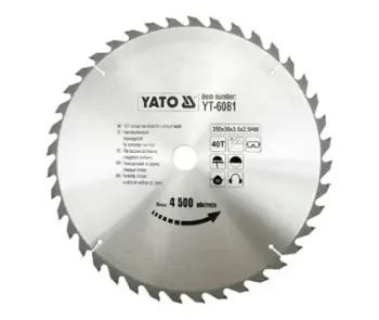 Sharrë rrethore për dru Yato YT-6081, 350x30mm