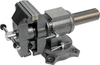 Mengene rrotulluese Yato YT-6506, 125mm, shumëfunksionale, gri
