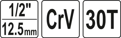 Çelës Yato Ratchet YT-03315, 1/2" - 5