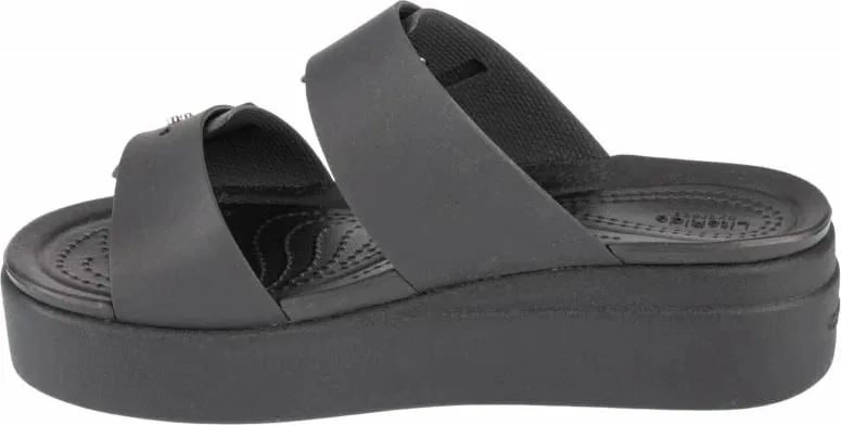 Sandale me platformë Crocs Brooklyn Low Wedge Sandal W 207431, LiteRide, e zezë - 2