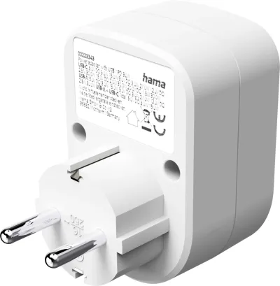 Multi prizë Hama 30W, Fast Charge, 1 USB-C PD, 1 USB-A, 223343 - 3