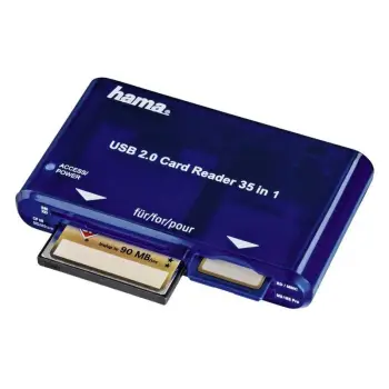 Lexues Hama Multi Card "35in1" USB 2.0, 55348, i kaltër