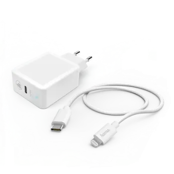 Set karikimi Hama për Iphone, lightning, 18W, e bardhë, 188330