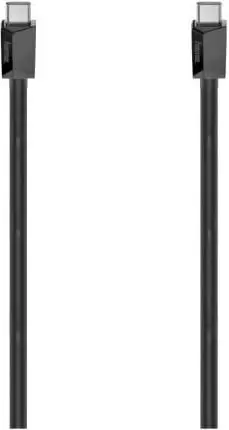 Kabel Hama USB-C, 3.2 GEN 1, 5 Gbit/s, 100W, 0,75m, ngjyrë e zezë