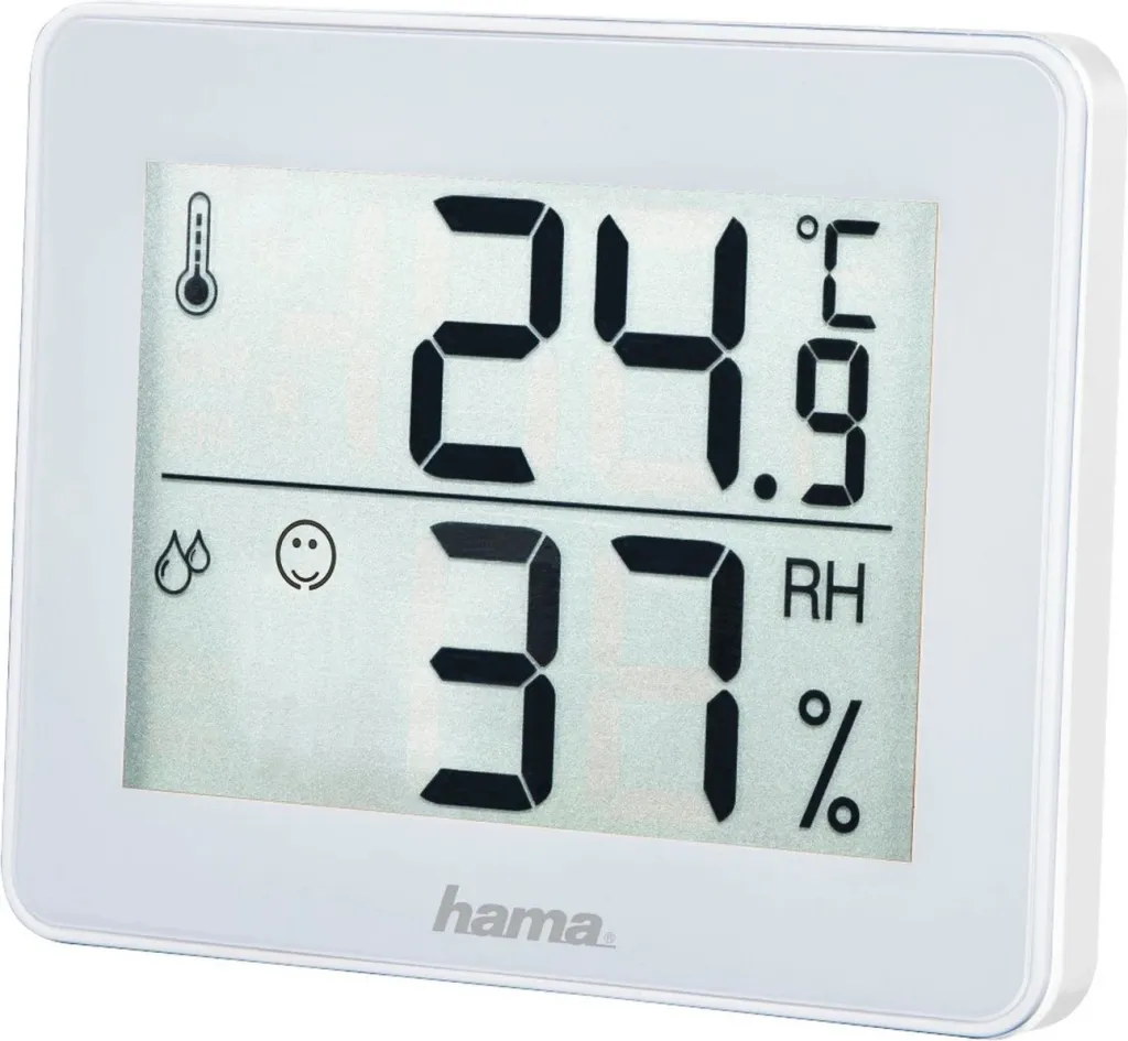 Stacion moti Hama TH-130, 0C-50C, 20-95% RH, i bardhë - 1