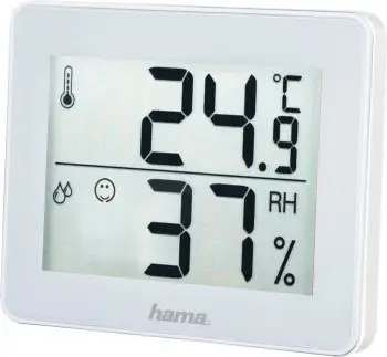Stacion moti Hama TH-130, 0C-50C, 20-95% RH, i bardhë