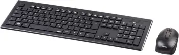 Set i tastierës dhe miut wireless Hama, i zi