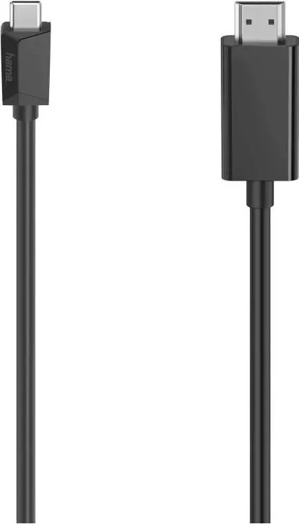Kabel Hama, USB-C në HDMI, 4K 1,5m, i zi - 1