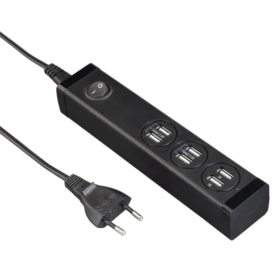 Kabllo vazhduese Hama me 6 porte USB, 2.4A, 1A, 121966 - 1