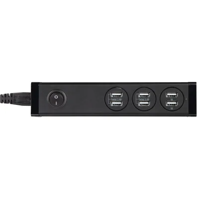Kabllo vazhduese Hama me 6 porte USB, 2.4A, 1A, 121966 - 2