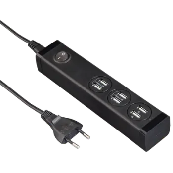 Kabllo vazhduese Hama me 6 porte USB, 2.4A, 1A, 121966