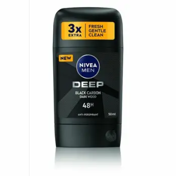 Antiperspirant i ngurtë Nivea Deep Black Carbon, 50 ml