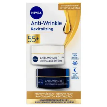 Set kremash Nivea 55+ Anti-Wrinkle Revitalizing Duopack, 2 copë