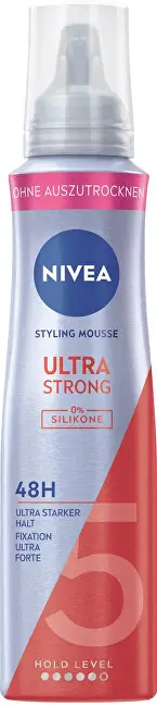 Shkumë për flokë Nivea Ultra Strong Styling Mousse, 150 ml