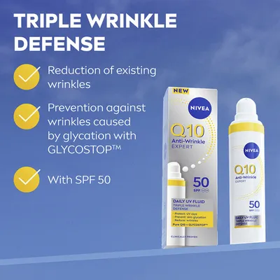 Fluid për fytyrë SPF 50 anti-rrudhë Nivea, 40 ml - 1