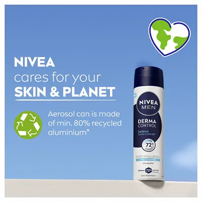 Antiperspirant sprej për meshkuj Nivea Derma Control Defend, 150 ml - 7