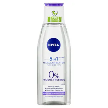 Ujë micellar për pastrim të grimit Nivea 3in1, 200 ml
