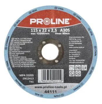 Diskë prerëse për metal Proline T41 A30S, 125x2.5mm
