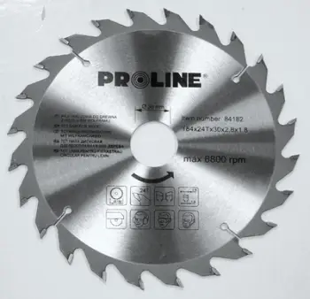 Teh sharre rrethore Proline, 130x20mm, 24 dhëmbë