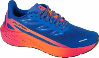 Atlete për vrapim për meshkuj Salomon Aero Blaze 2, blu dhe portokalli