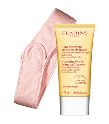 Set pastrues hidratues me shkumë 75 ml + rrip flokësh kozmetik Clarins