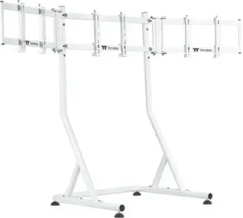 Mbajtës për 3 monitorë Thermaltake Triple Monitor Stand, për cockpit, i bardhë