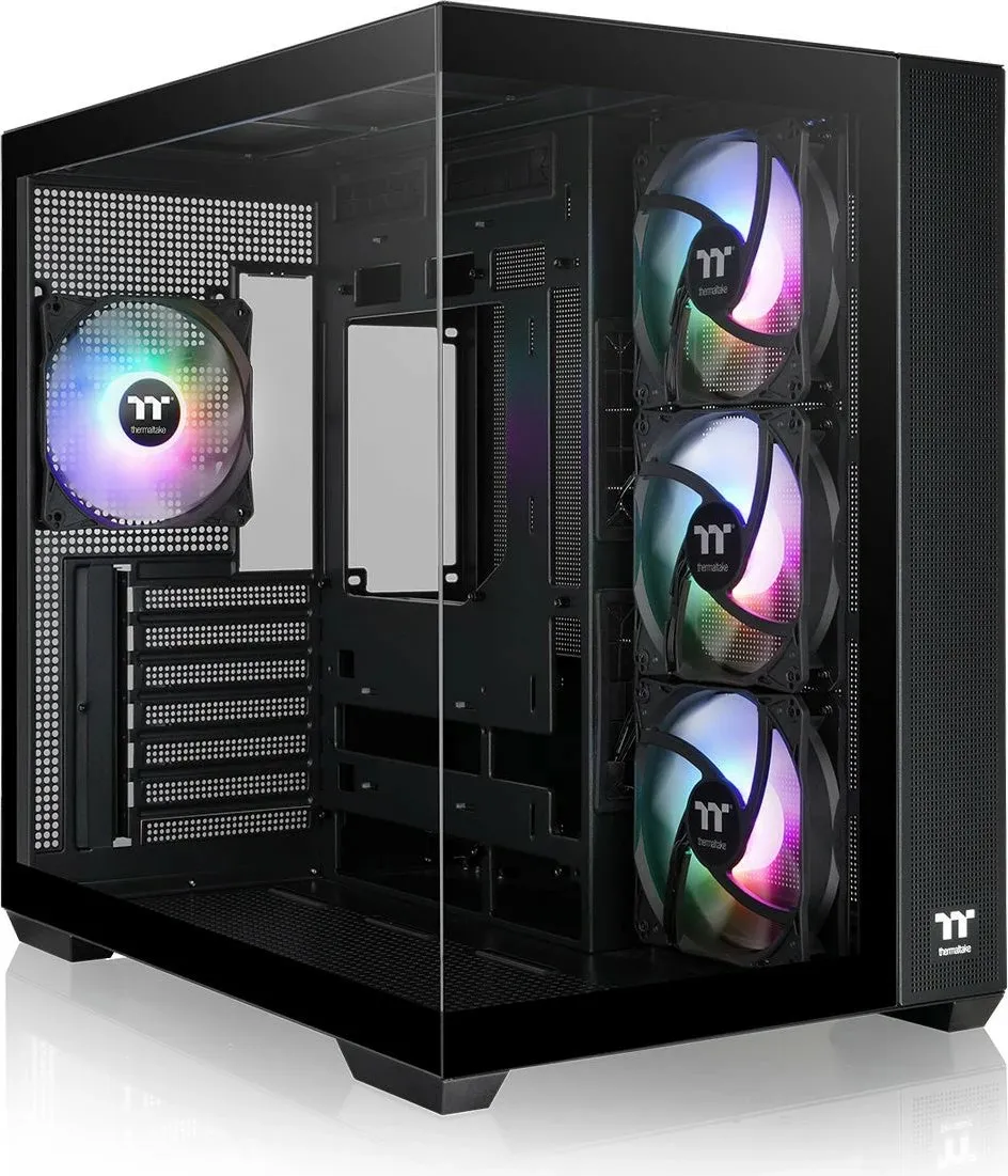 Kasë Thermaltake View 380 TG, e zezë, Midi Tower - 1