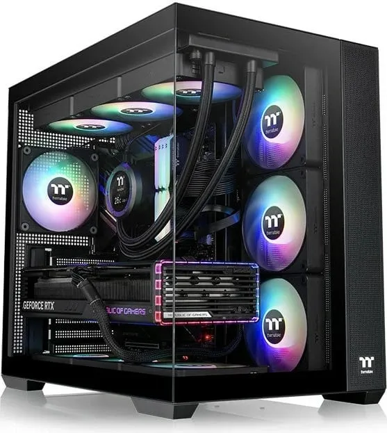 Kasë Thermaltake View 380 TG, e zezë, Midi Tower - 2