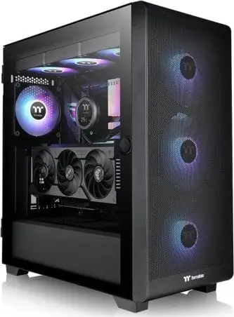 Kasë Thermaltake Thermaltake S250 ARGB, e zezë, Midi Tower