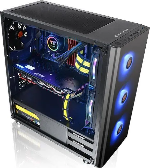 Kasë Thermaltake V200 TG RGB Edition, Midi Tower - 11