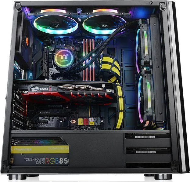 Kasë Thermaltake V200 TG RGB Edition, Midi Tower - 13