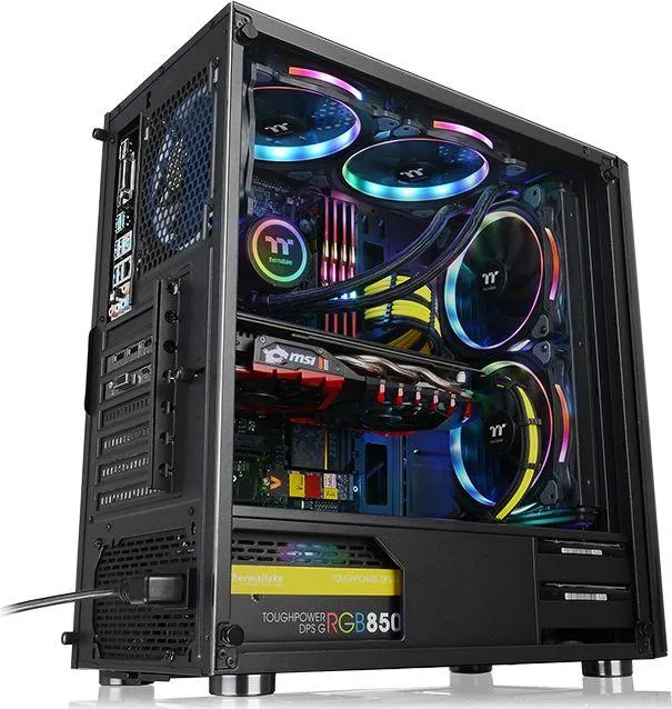 Kasë Thermaltake V200 TG RGB Edition, Midi Tower - 15