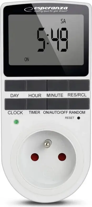 Timer elektronik digital Esperanza ELA101, i bardhë