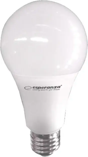 Poç LED Esperanza (ELL158), A60, E27, 9 W, i bardhë