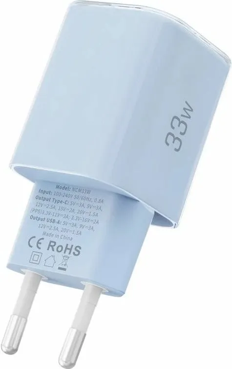 Karikues muri Tech-Protect NCM33W, 2 porta, 33W, Blu - 4