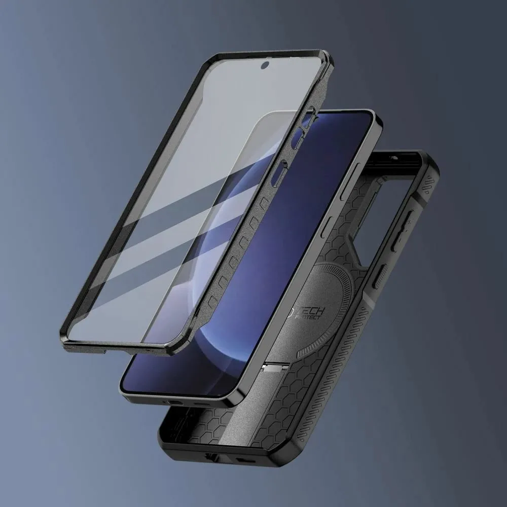 Mbështjellës Tech-Protect Kevlar MagSafe+ për Samsung Galaxy S25 Plus, i zi - 4