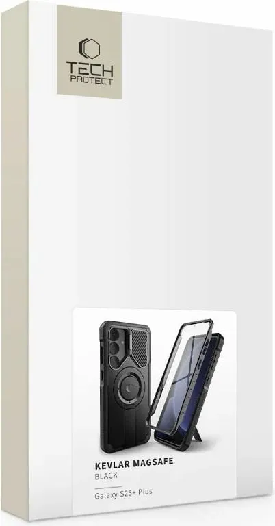 Mbështjellës Tech-Protect Kevlar MagSafe+ për Samsung Galaxy S25 Plus, i zi - 8