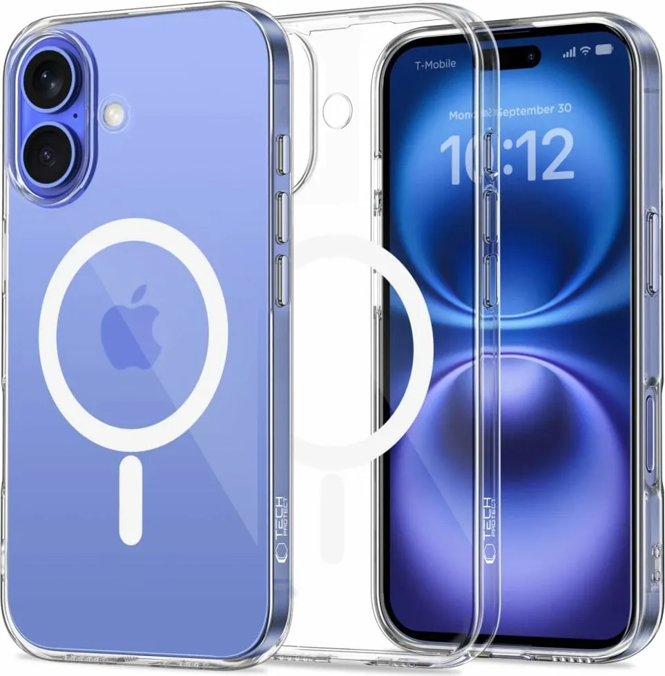 Mbështjellës Tech-Protect FlexAir MagSafe për iPhone 16, Transparent - 1