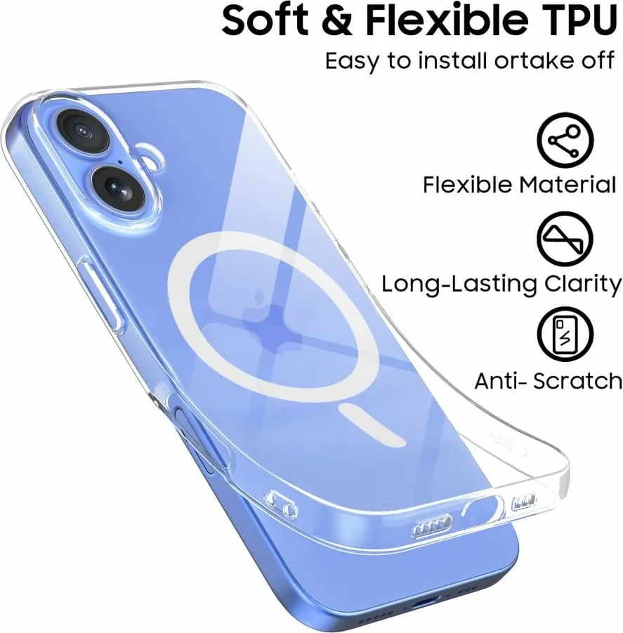 Mbështjellës Tech-Protect FlexAir MagSafe për iPhone 16, Transparent - 5