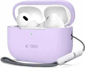 Mbështjellës Tech-Protect për AirPods Pro/Pro 2, silikon, Violet