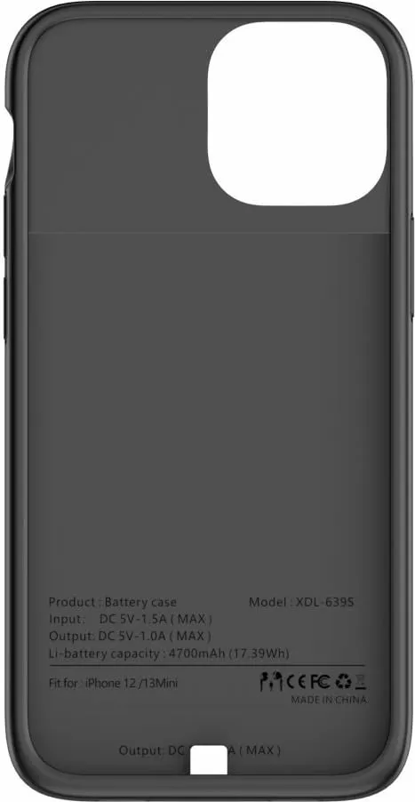 Mbështjellëse me bateri Tech - Protect për iPhone 12 Mini dhe iPhone 13 Mini, e zezë - 4