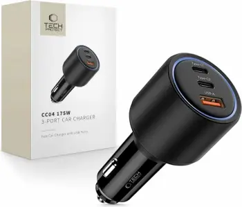 Karikues veture Tech-Protect CC04, 3 porta, PD 175W, i zi