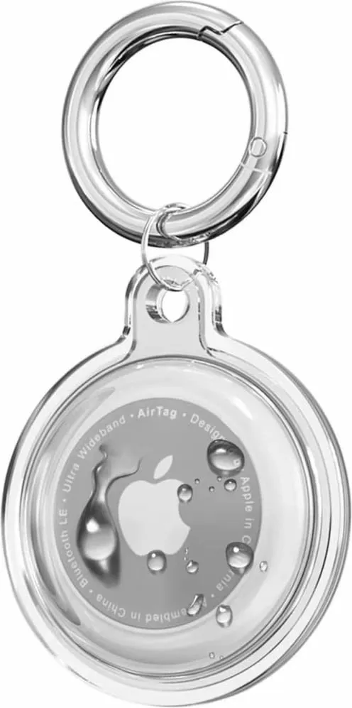 Mbështjellës Tech-Protect Icon 4-pack për Apple AirTag, Transparent - 4
