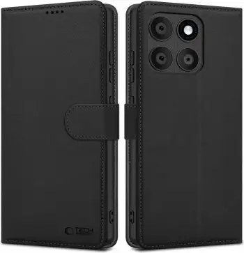 Mbështjellës Tech-Protect Wallet për Motorola Edge 60 Fusion, i zi